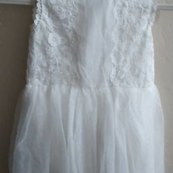 Girls White Dress 