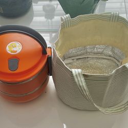 2 Layer Bento Box, Round Stainless Steel