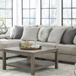 Ardsley Pewter LAF Sofa Chaise

