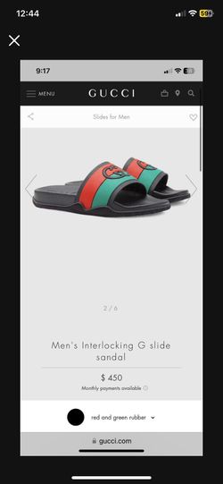 GUCCI Slippers For Men - Size 10
