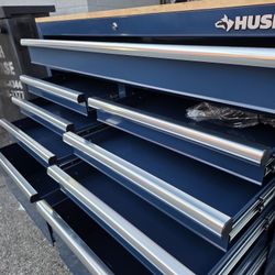 Husky
Tool Storage 46 in. W x 18 in. D 9-Drawer Gloss Blue Mobile Workbench Cabinet