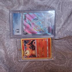 pokemon cards. charzard and arceus v. graded  cgc