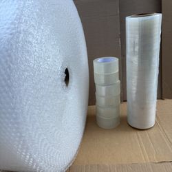 Bubble Wrap roll , tape And. 18 Inch Shrink Wrap- All New!!!