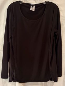 Women’s “Jones” Long Sleeve Sz. Large Black Pullover Top