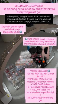 Beginner Nail Tech Starter Kit  (Full Set – Everything You Need)