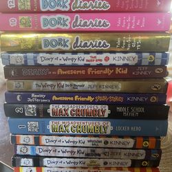 Dork Diaries And Dairy Of A Wimpy Kid Books - Paperback