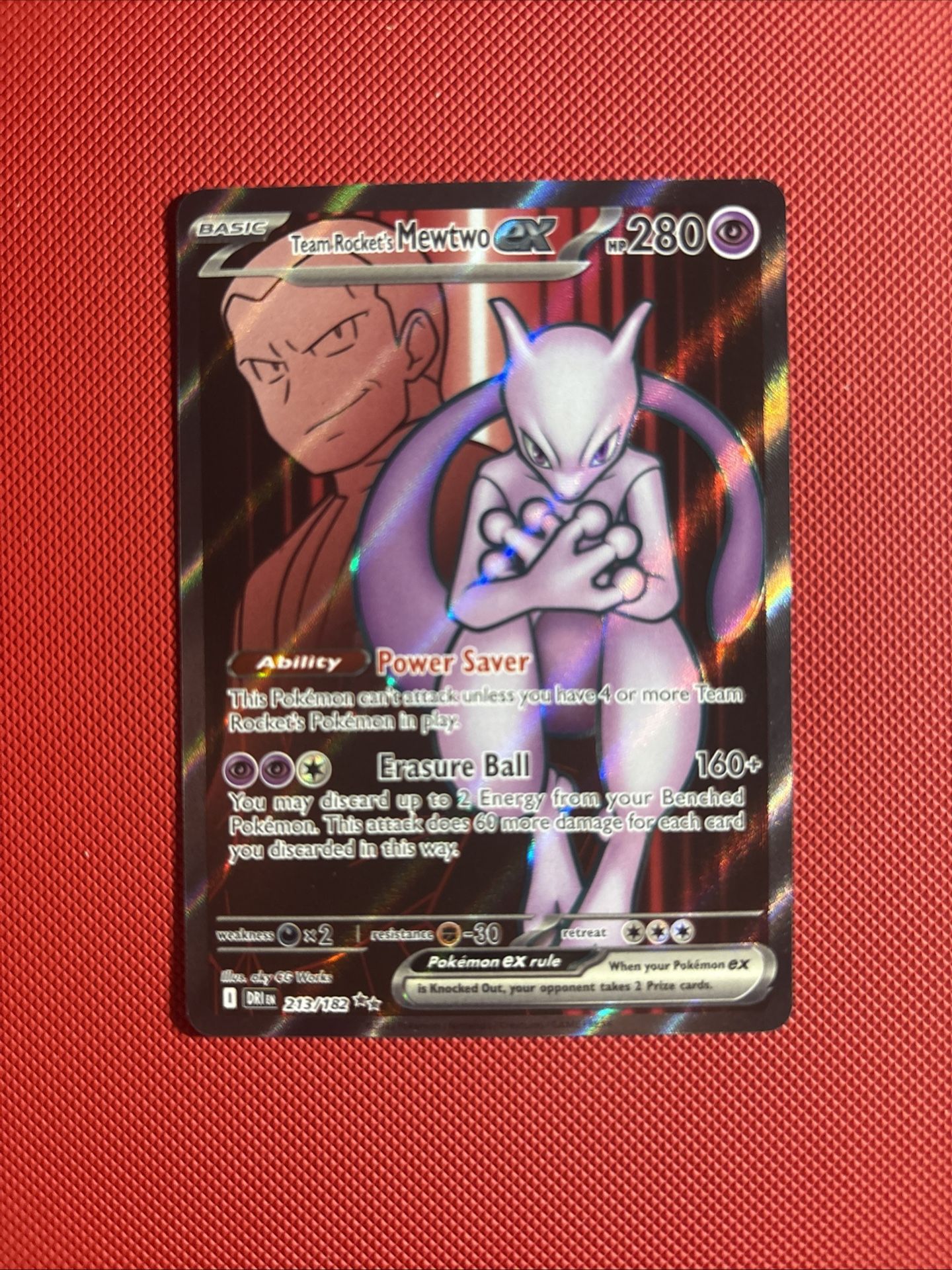 Pokemon Destined Rivals Team Rocket’s Mewtwo EX 213/183