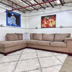 Beige Sectional Couch