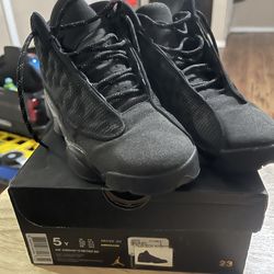 Jordan Retro 13 Black Cat GS Size 5