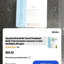 Non contact infrared body thermometer 