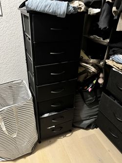 6-Drawer Fabric Dresser Storage Tower