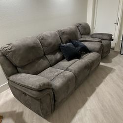 Living Spaces Reclining Couch OBO