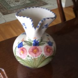 Hand painted pitcher
