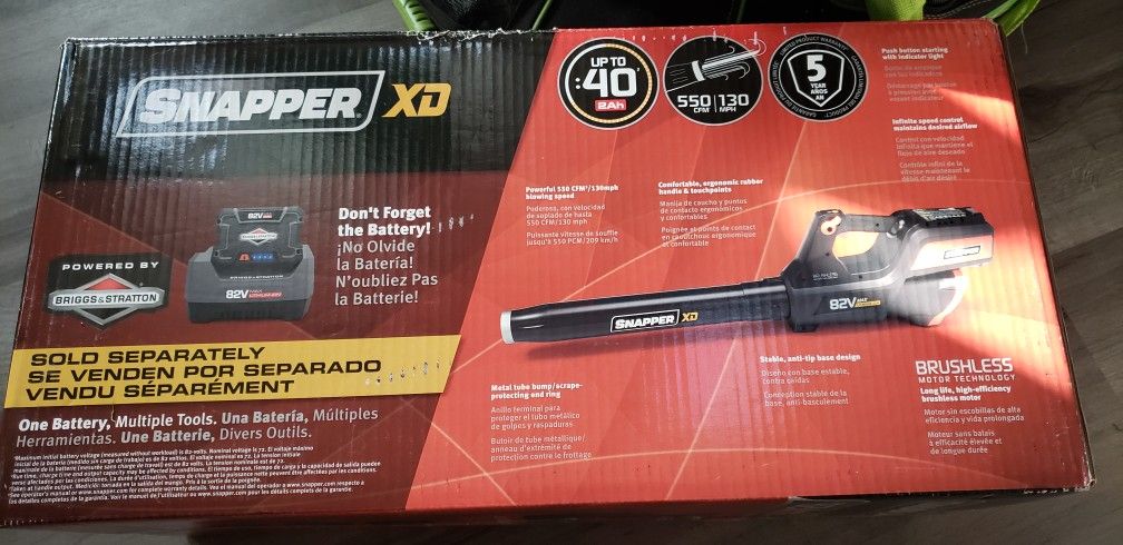 Snapper XD 82v Mac Lithium-Ion Leaf Blower