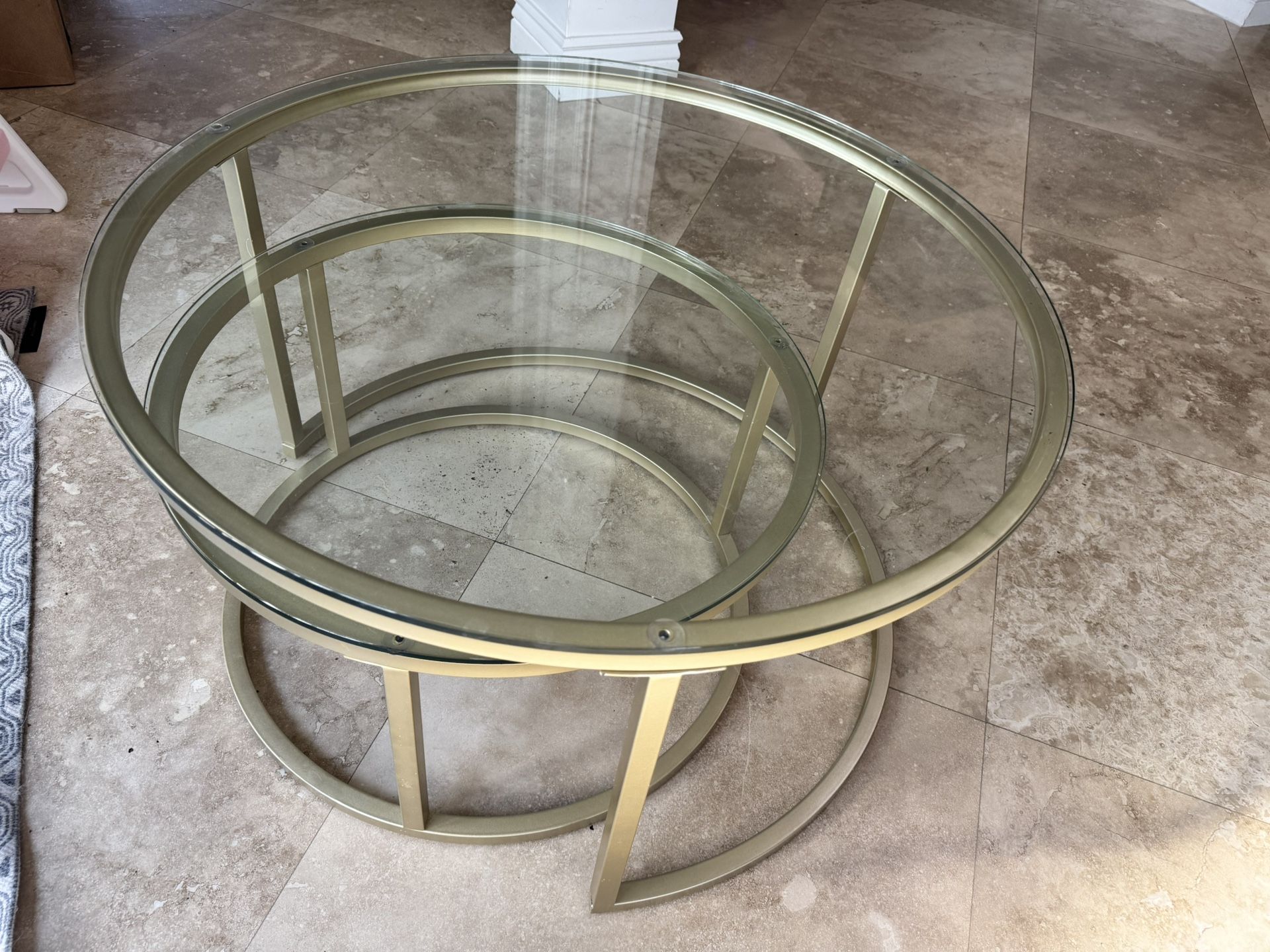 Glass Side Or Coffee Table (2)