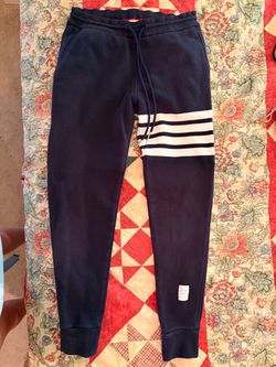 Thom Browne Navy 4-Bar Sweatpants