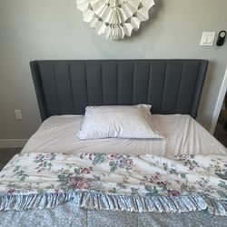 Gray Queen Bed Frame