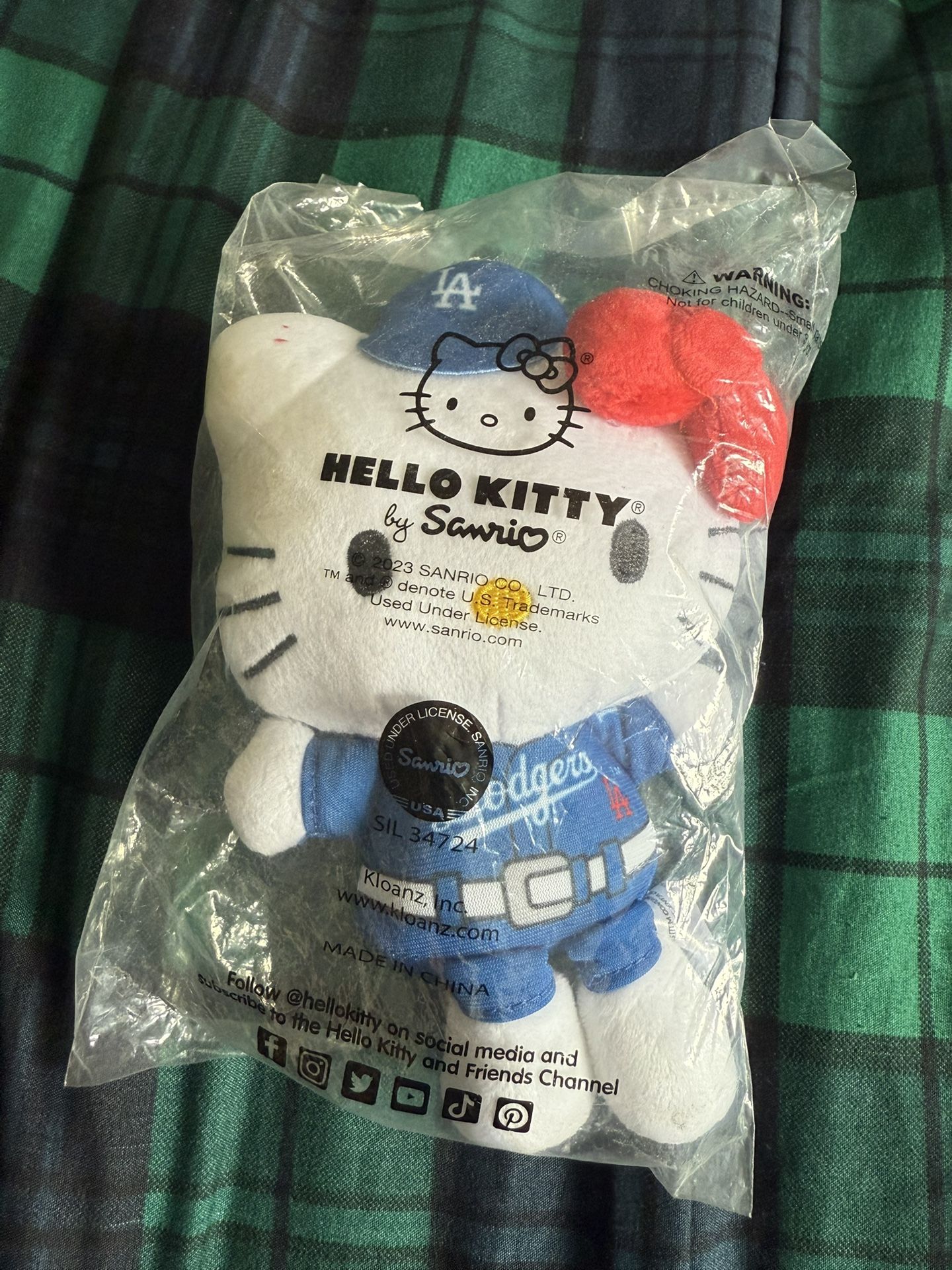 Hello Kitty Dodger Plushie