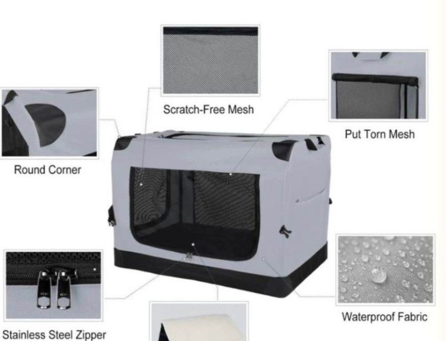 Brand New In Box Dog Crate. Different Sizes
