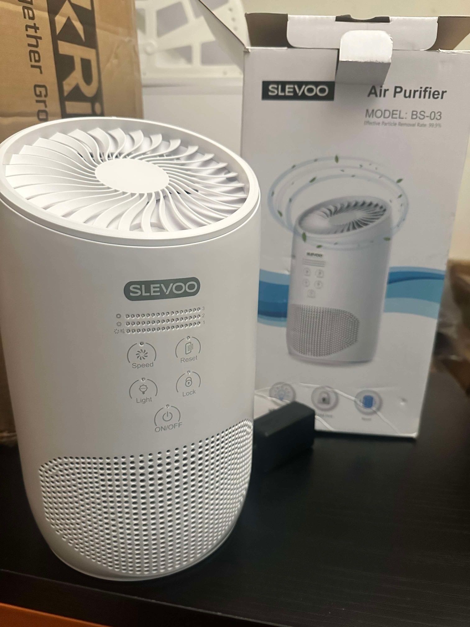 Slevoo Air Purifiers for Bedroom Pets in Home, 2024 New Upgrade H13 True HEPA Air Purifier with Fragrance Sponge, white