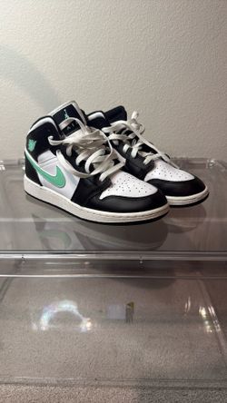 Air Jordan 1 Mid 'Green Glow' Sir 6Y