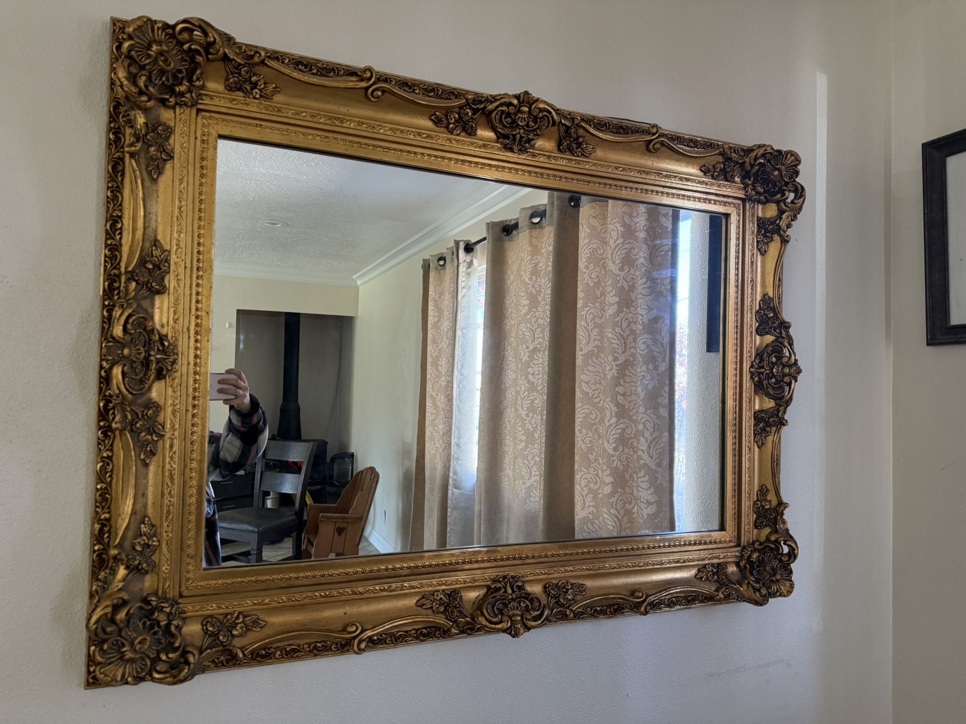 Beautiful Gold Antique Mirror