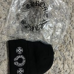 Chromehearts black And White beanie