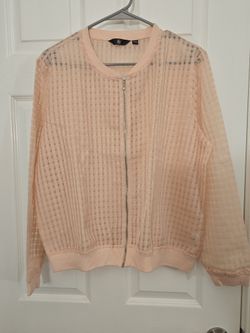 Women's Summer Sheer Bomber Jacket