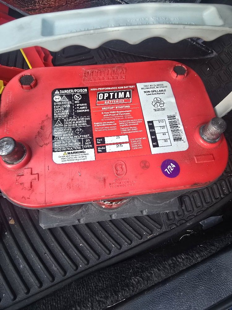Optima Redtop Battery 25 Series