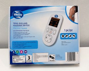 Welby TENS EMS Massage Device Pain Relief Muscle Stimulator NEW Sealed