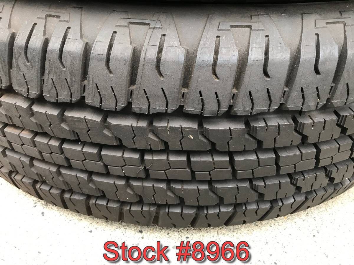 Set of four 275/65R18 Goodyear Wrangler Fortitude HT 18" tires 8966