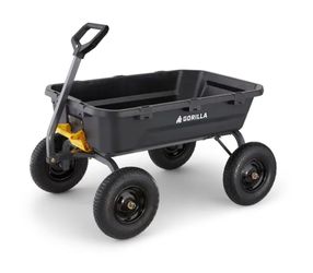 Brand new - Gorilla Carts Heavy-Duty Poly Dump Cart