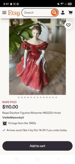 Royal Doulton Winsome HN2220 Porcelain Figurine