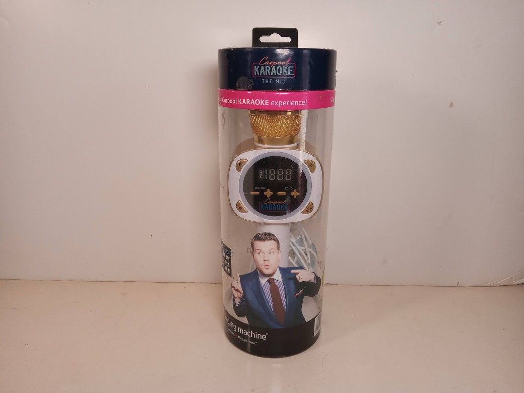 Singing Machine CPK545, Official Carpool Karaoke, Bluetooth Microphone for Cars