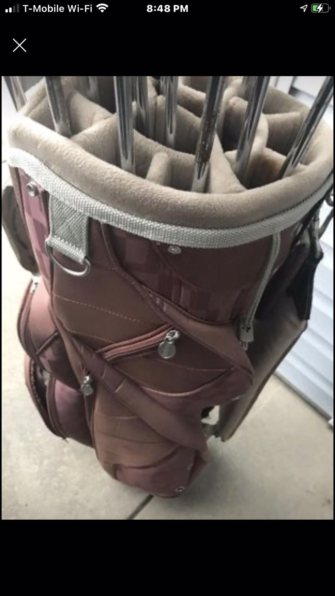 Golf Bag With Clubs
