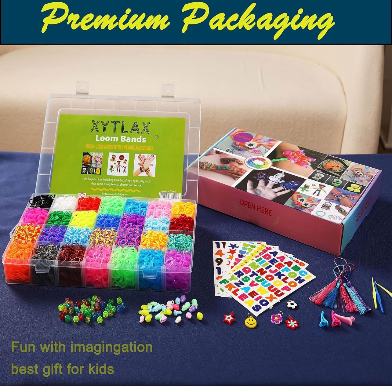 11000+ DIY creative colorful rubber band woven bracelet set Birthday Gift