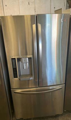 Stainless LG 3-Door Fridge with Water Dispenser