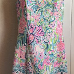 New No Tags.Sleeveless floral midi dress by Lilly Pulitzer