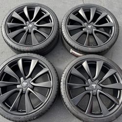 20” Oem Tesla Model 3 Factory Wheels 20 Inch Satin Black Rims Tesla 3