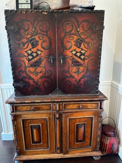 Vintage Berkey & Gay walnut cabinet circa 1925