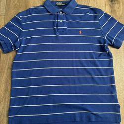 Ralph Lauren Polo Blue With White Stripes