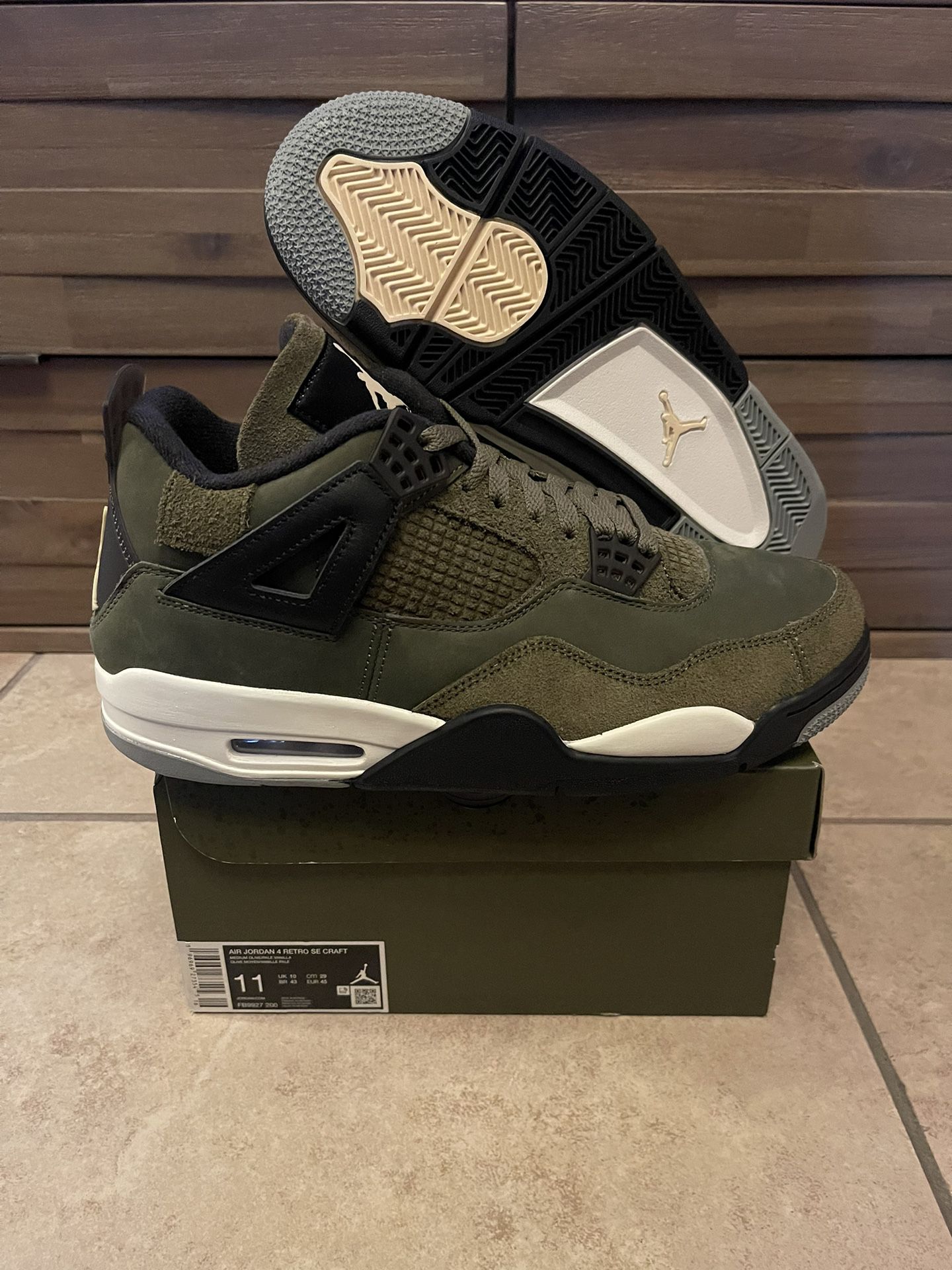 Air Jordan 4 “Olive Craft” Size 11 