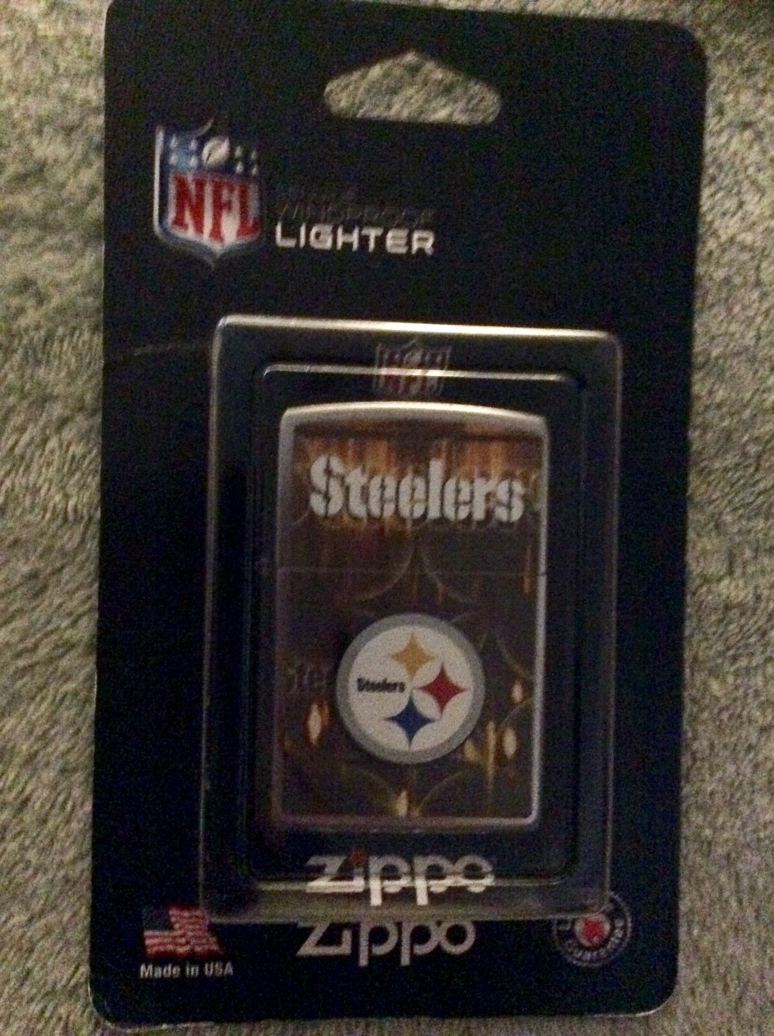 NFL STEELERS LIGHTER by Zippo...NIP...NFL Licensed