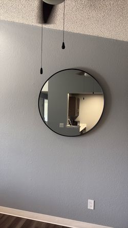 Large circle mirror