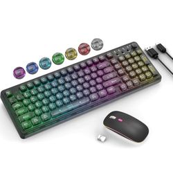 Wireless Keyboard And Mouse Light Up
