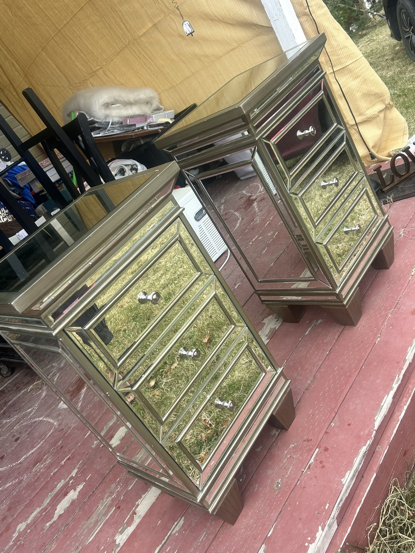 2 Large Beautiful Nightstands,side Tables Or Etc