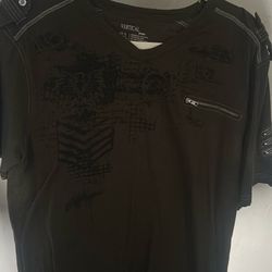 Affliction style v neck