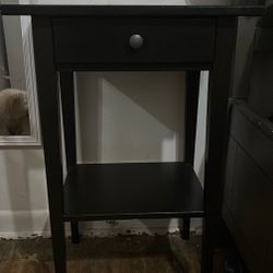 Black nightstand