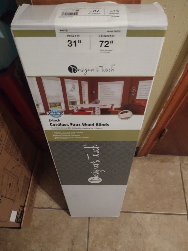 New 2 In. Faux Wood Blinds