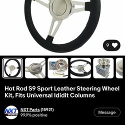 Billet steering wheel Donk Gbody C10 Box Chevy Chevelle 